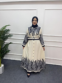 Dokuma Pamuklu Viscon Siyah Elbise