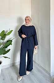 Ham Keten Pantolonlu Takım