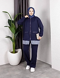 GÖMLEK DETAYLI TAŞLI TAKIM