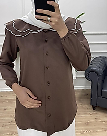 Terikoton Bebe Yaka Gömlek