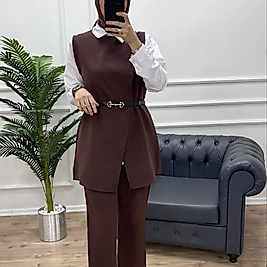 Yelek  & Pantolon Double Krep Takım