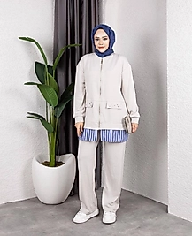 GÖMLEK DETAYLI TAŞLI TAKIM