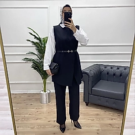 Yelek & Pantolon Double Krep Takım